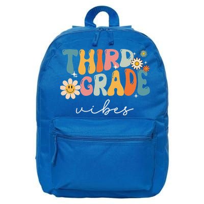 Third Grade Vibes For 3rd Grade Teacher 16 in Basic Backpack