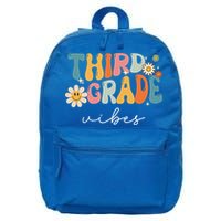 Third Grade Vibes For 3rd Grade Teacher 16 in Basic Backpack
