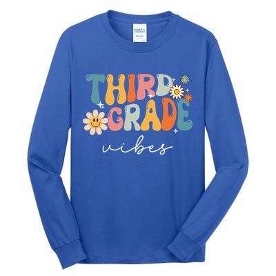 Third Grade Vibes For 3rd Grade Teacher Tall Long Sleeve T-Shirt
