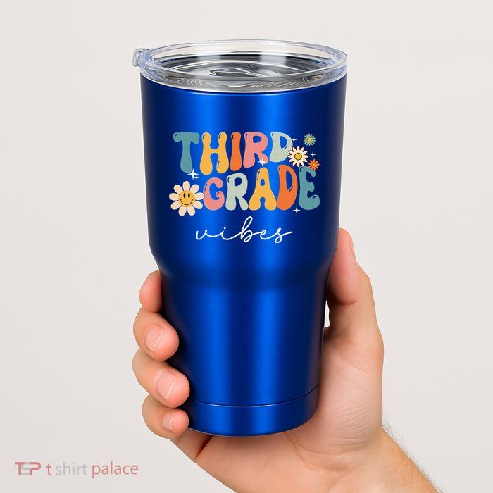 Third Grade Vibes For 3rd Grade Teacher Tumbler