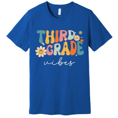 Third Grade Vibes For 3rd Grade Teacher Premium T-Shirt