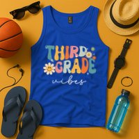 Third Grade Vibes For 3rd Grade Teacher Tank Top