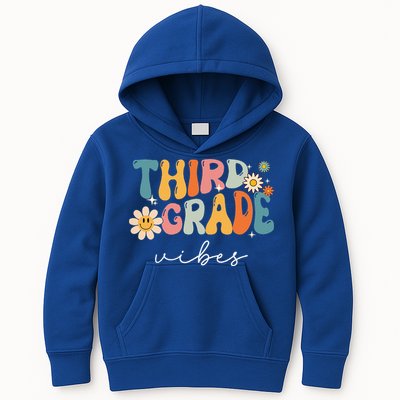 Third Grade Vibes For 3rd Grade Teacher Kids Hoodie