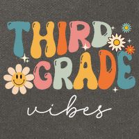 Third Grade Vibes For 3rd Grade Teacher Cotton Canvas Backpack