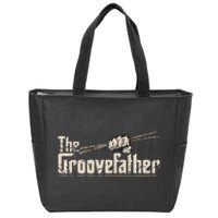 The Groovefather Vintage Drums Drumming Gifts Band Drummer Zip Tote Bag