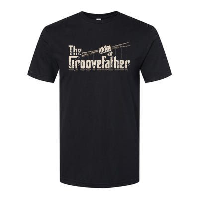 The Groovefather Vintage Drums Drumming Gifts Band Drummer Softstyle® CVC T-Shirt