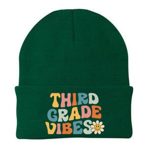 Third Grade Vibes 3rd Grade Team Retro 1st Day of School Knit Cap Winter Beanie