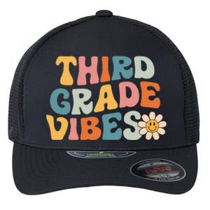 Third Grade Vibes 3rd Grade Team Retro 1st Day of School Flexfit Unipanel Trucker Cap