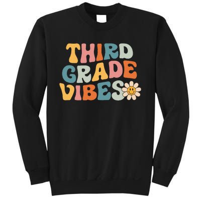 Third Grade Vibes 3rd Grade Team Retro 1st Day of School Sweatshirt