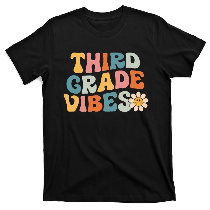 Third Grade Vibes 3rd Grade Team Retro 1st Day of School T-Shirt