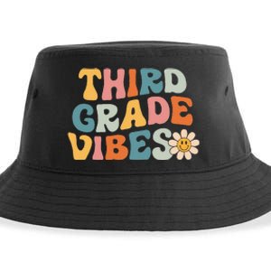 Third Grade Vibes 3rd Grade Team Retro 1st Day of School Sustainable Bucket Hat