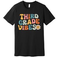 Third Grade Vibes 3rd Grade Team Retro 1st Day of School Premium T-Shirt