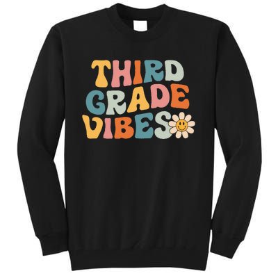 Third Grade Vibes 3rd Grade Team Retro 1st Day of School Tall Sweatshirt