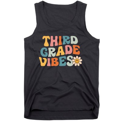 Third Grade Vibes 3rd Grade Team Retro 1st Day of School Tank Top