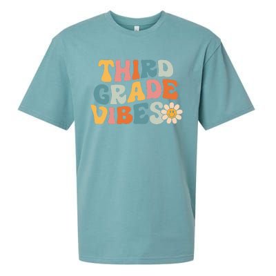 Third Grade Vibes 3rd Grade Team Retro 1st Day of School Sueded Cloud Jersey T-Shirt