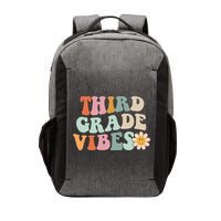 Third Grade Vibes 3rd Grade Retro Gnoovy Back To School Vector Backpack