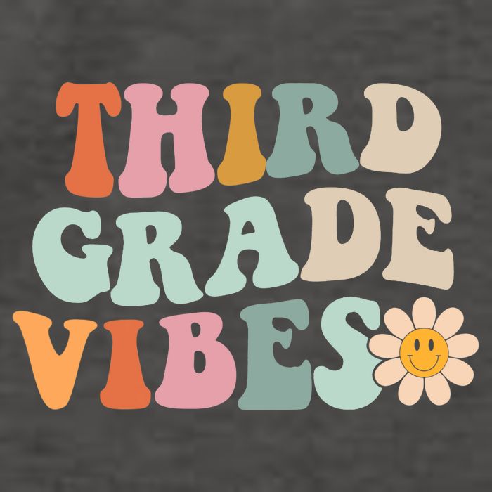 Third Grade Vibes 3rd Grade Retro Gnoovy Back To School Vector Backpack