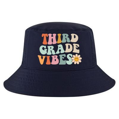 Third Grade Vibes 3rd Grade Retro Gnoovy Back To School Cool Comfort Performance Bucket Hat
