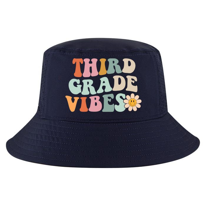 Third Grade Vibes 3rd Grade Retro Gnoovy Back To School Cool Comfort Performance Bucket Hat