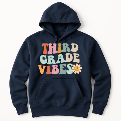 Third Grade Vibes 3rd Grade Retro Gnoovy Back To School Hoodie
