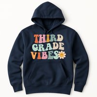 Third Grade Vibes 3rd Grade Retro Gnoovy Back To School Hoodie