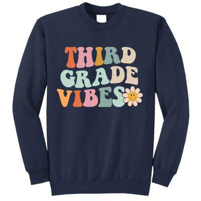 Third Grade Vibes 3rd Grade Retro Gnoovy Back To School Sweatshirt