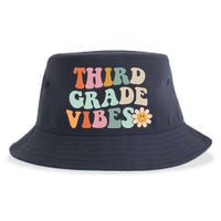 Third Grade Vibes 3rd Grade Retro Gnoovy Back To School Sustainable Bucket Hat