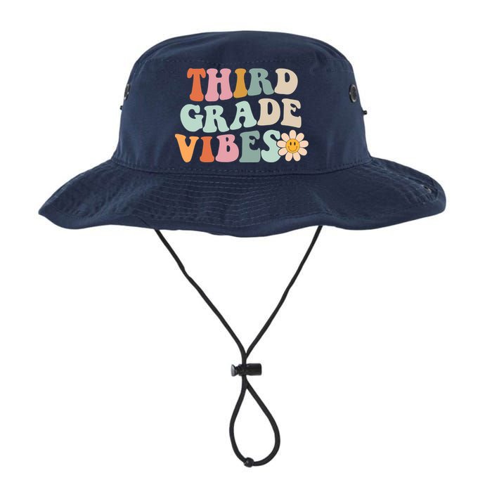 Third Grade Vibes 3rd Grade Retro Gnoovy Back To School Bucket Hat