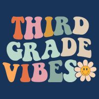 Third Grade Vibes 3rd Grade Retro Gnoovy Back To School Drawstring Bag
