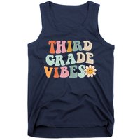 Third Grade Vibes 3rd Grade Retro Gnoovy Back To School Tank Top