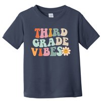 Third Grade Vibes 3rd Grade Retro Gnoovy Back To School Toddler T-Shirt