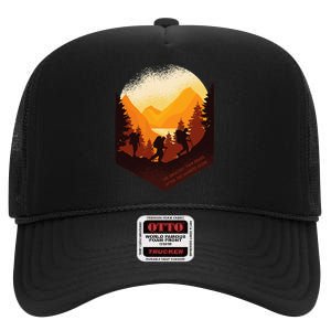 The Greatest View Comes After The Hardest Climb Hiking High Crown Mesh Back Trucker Hat