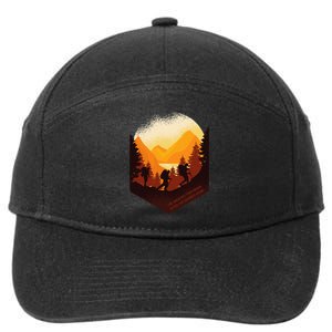 The Greatest View Comes After The Hardest Climb Hiking 7-Panel Snapback Hat