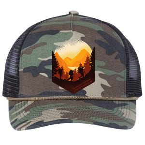 The Greatest View Comes After The Hardest Climb Hiking Retro Rope Trucker Hat Cap