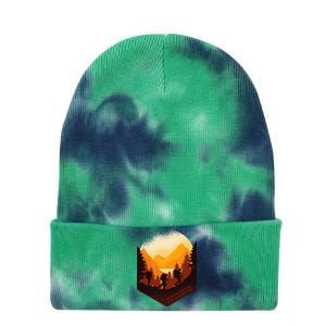 The Greatest View Comes After The Hardest Climb Hiking Tie Dye 12in Knit Beanie