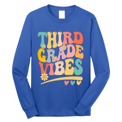 Third Grade Vibes For 3rd Grade Teacher Long Sleeve Shirt