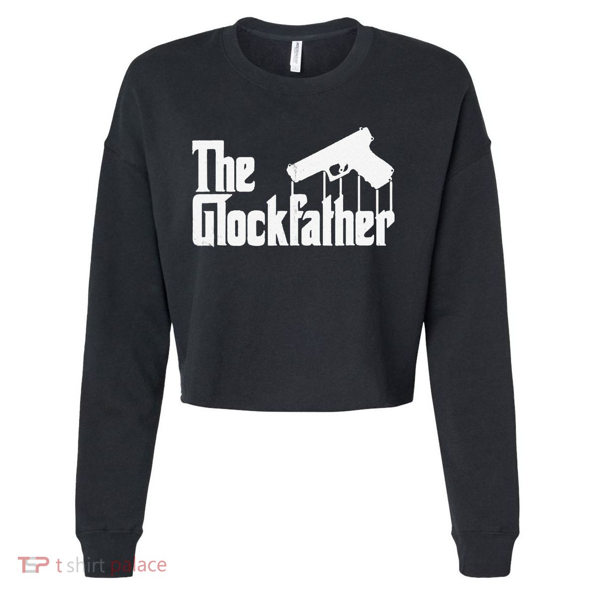The Glockfather Vintage Cropped Pullover Crew