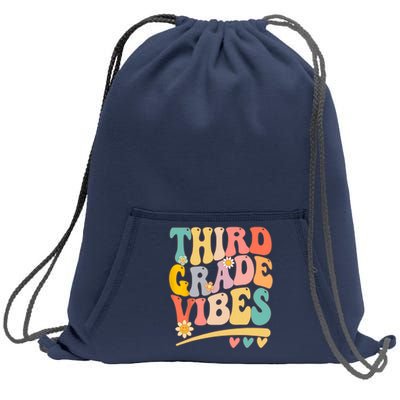 Third Grade Vibes For Girl Boy 3rd Grade Teacher Sweatshirt Cinch Pack Bag