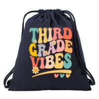 Third Grade Vibes For Girl Boy 3rd Grade Teacher Drawstring Bag