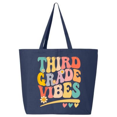 Third Grade Vibes For Girl Boy 3rd Grade Teacher 25L Jumbo Tote