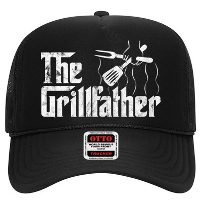 The Grillfather Vintage Bbq Barbecue Grill Chef Gift Idea Cool Gift Trucker Hat
