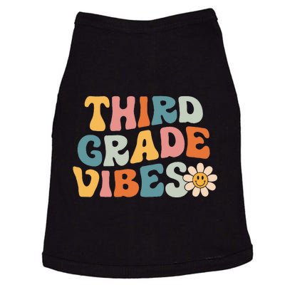 Third Grade Vibes 3rd Grade Team Retro 1st Day Of School Doggie Tank