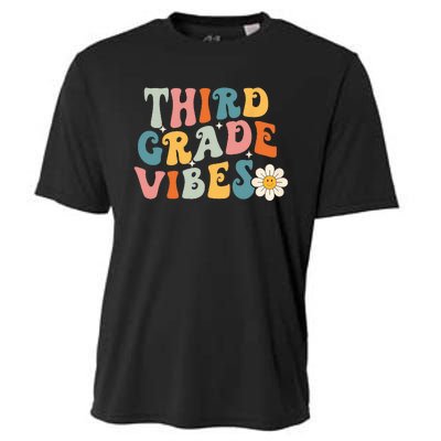 Third Grade Vibes 3rd Grade Team Retro 1st Day Of School Cooling Performance Crew T-Shirt