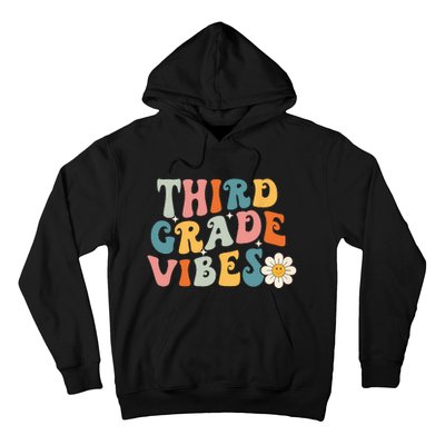 Third Grade Vibes 3rd Grade Team Retro 1st Day Of School Hoodie