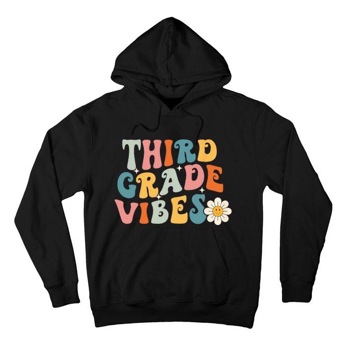 Third Grade Vibes 3rd Grade Team Retro 1st Day Of School Hoodie