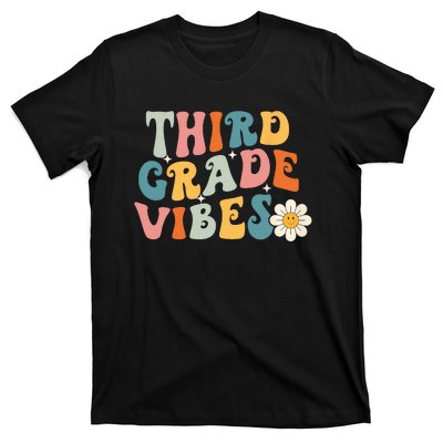 Third Grade Vibes 3rd Grade Team Retro 1st Day Of School T-Shirt