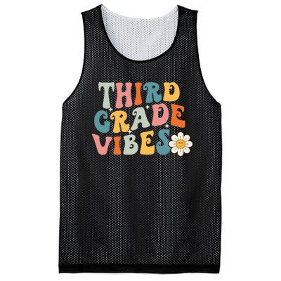 Third Grade Vibes 3rd Grade Team Retro 1st Day Of School Mesh Reversible Basketball Jersey Tank