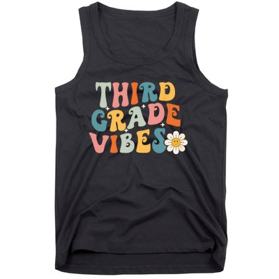 Third Grade Vibes 3rd Grade Team Retro 1st Day Of School Tank Top