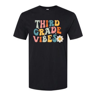 Third Grade Vibes 3rd Grade Team Retro 1st Day Of School Softstyle CVC T-Shirt