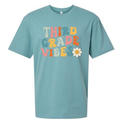 Third Grade Vibes 3rd Grade Team Retro 1st Day Of School Sueded Cloud Jersey T-Shirt